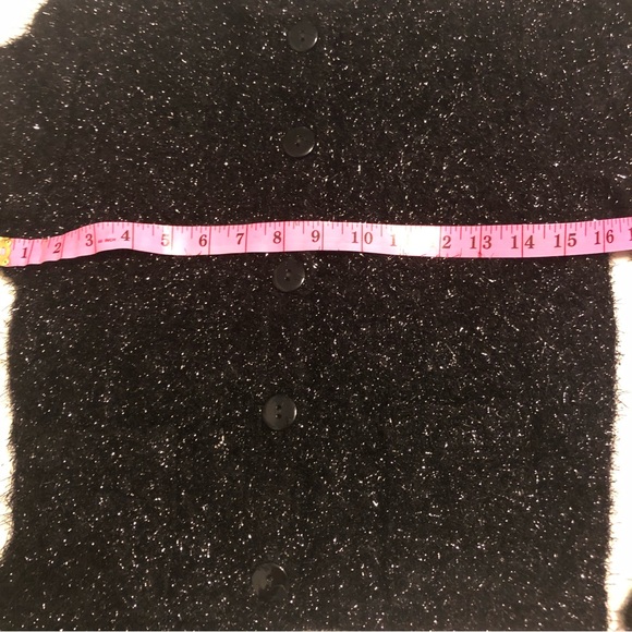 Amazing vintage fuzzy sparkly cardigan by Studio Holt Renfrew size Small - Picture 9 of 14